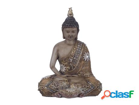 Figura Buda Amarillo de Resina 20X8X15cm Figura de Buda