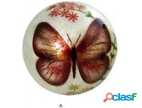 Figura HOGAR Y MÁS Bola De Nácar Mariposa