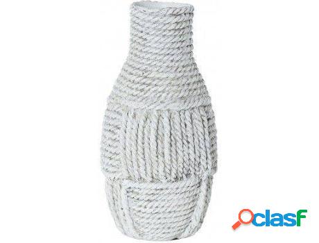 Figura HOGAR Y MÁS Jarrón Realizado En Resina En Blanco
