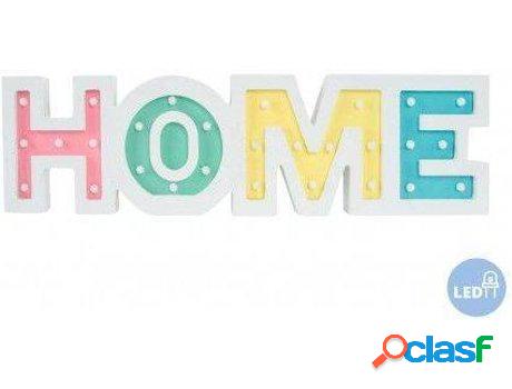 Figura HOGAR Y MÁS Pared De Madera Con Led Home Moderno
