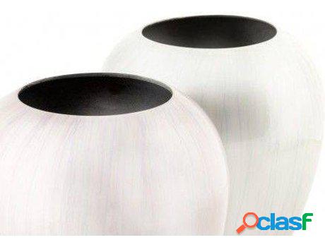 Flor HOGAR Y MÁS Jarrón Ero De Aluminio Moderno Y