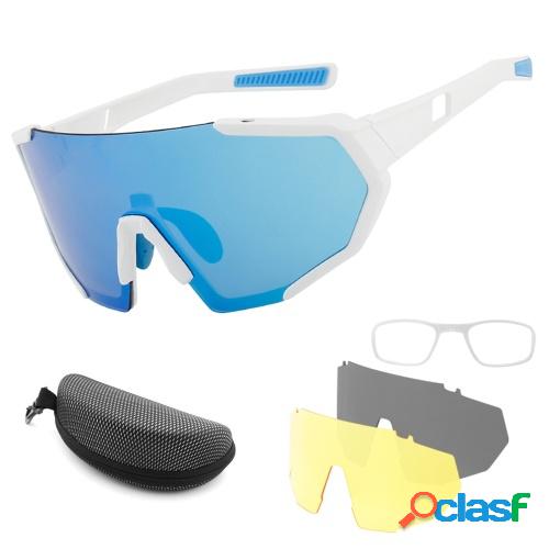 Gafas de ciclismo con 2 lentes intercambiables UV400 Gafas
