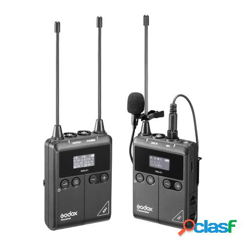 Godox WMicS1 kit1 Sistema de micrófono inalámbrico UHF con