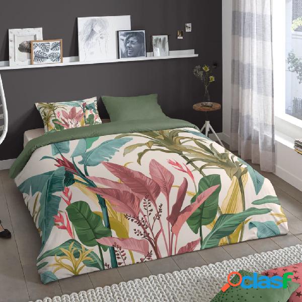 Good Morning Funda de edredón PALMS 155x220 cm multicolor