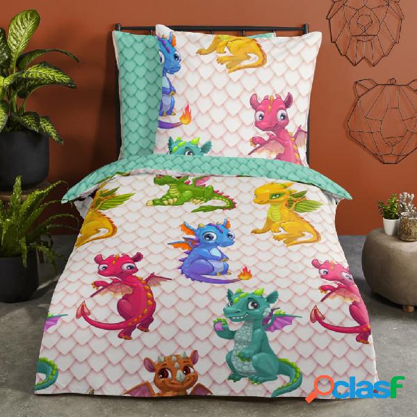 Good Morning Funda de edredón infantil DRAGONS 135x200 cm
