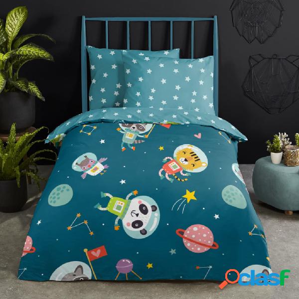 Good Morning Funda de edredón infantil SPACY 100x135 cm