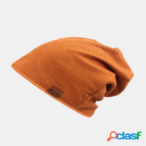 Gorro de lana unisex engrosado para mantener el calor en el