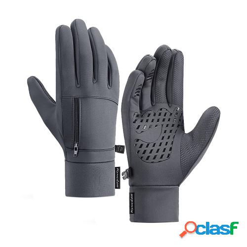Hombres Guantes impermeables de invierno Bolsillo con