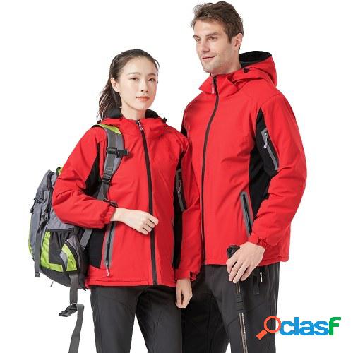 Hombres Mujeres Invierno Abrigo impermeable Con capucha
