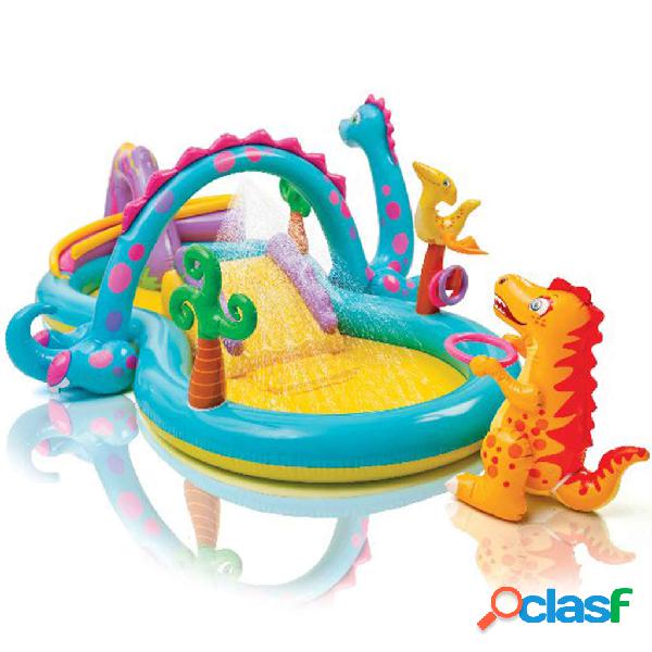 INTEX Piscina infantil hinchable Dinoland 57135NP