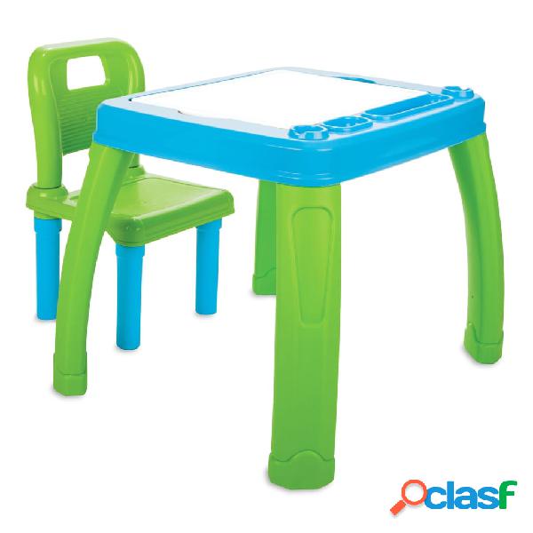 JAMARA Set de mesa y silla infantil 2 piezas Lets Study azul