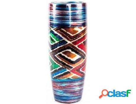 Jarron HOGAR Y MÁS Jarrón Ceramica Estilo Africano (14 x