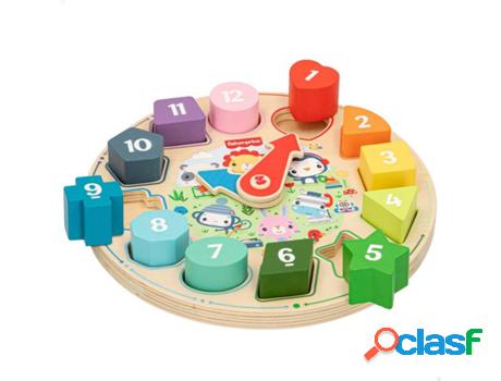 Juego Didáctico WOOMAX Fisher-Price Reloj de madera (3