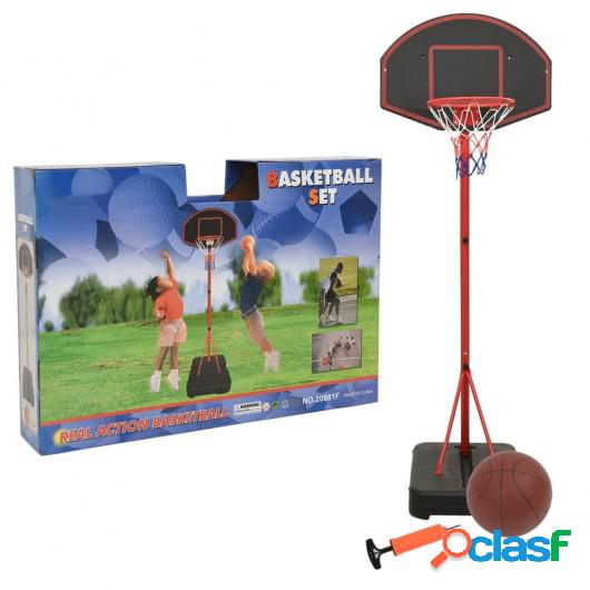 Juego de baloncesto infantil ajustable 190 cm