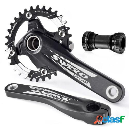 Juego de bielas de bicicleta SWTXO 170mm 104 BCD con soporte
