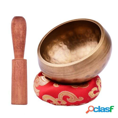 Juego de cuencos tibetanos ammoon con patrón de escala de