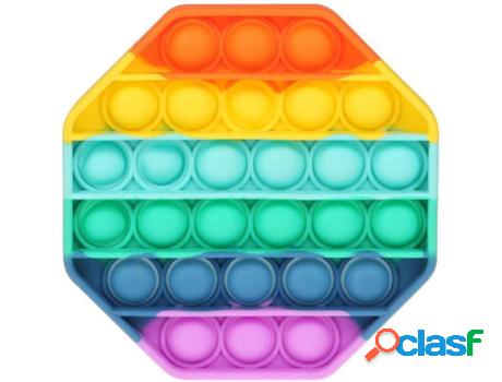 Juguete antiestrés INF Pop it Fidget toy octogonal colores