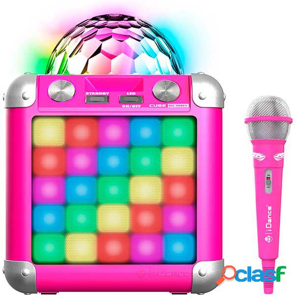 Karaoke Party Cube Rosa con Micro BC100X