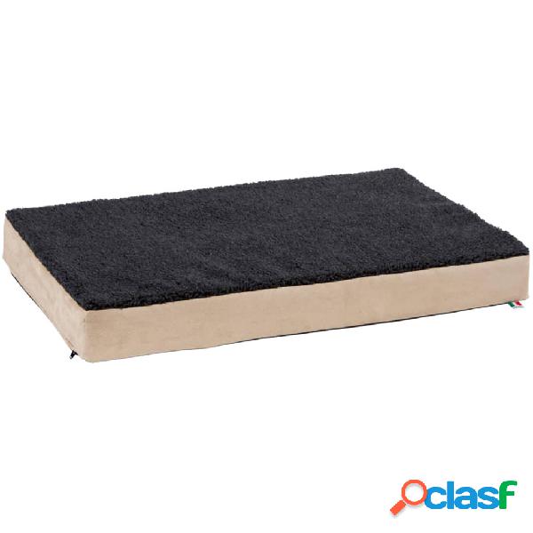 Kerbl Colchón viscoelástico para perro 80x50 beige y gris
