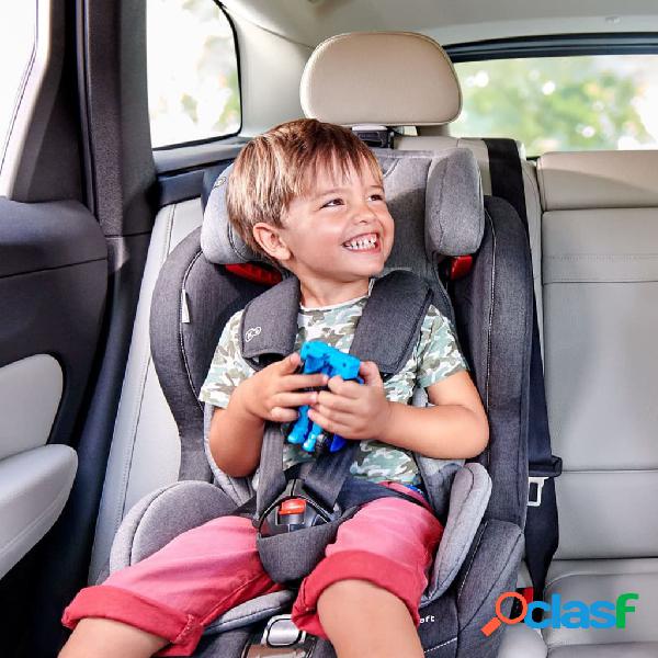 Kinderkraft Silla de bebé para coche SAFETY FIX 1+2+3 negro