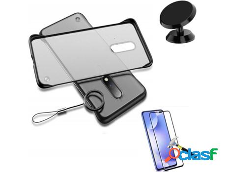 Kit Carcasa, Protector de Cristal 5D y Soporte Magnetico