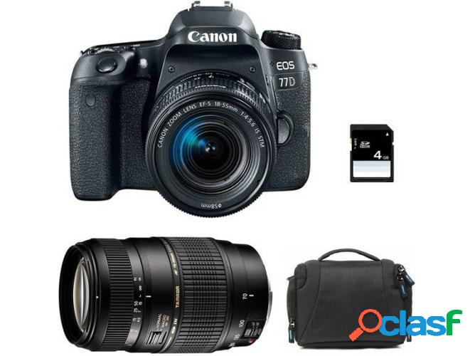 Kit Cámara Réflex CANON EOS 77DEF-S 18-55mm F4-5.6 IS STM