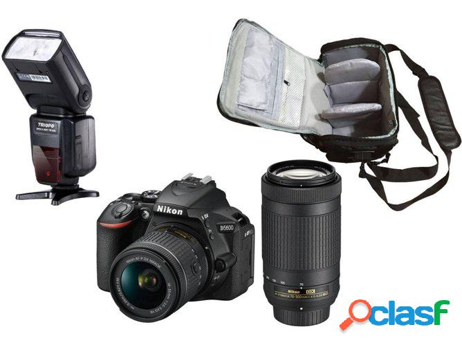 Kit Cámara Réflex NIKON D5600 + AF-P DX 18-55mm VR + AF-P