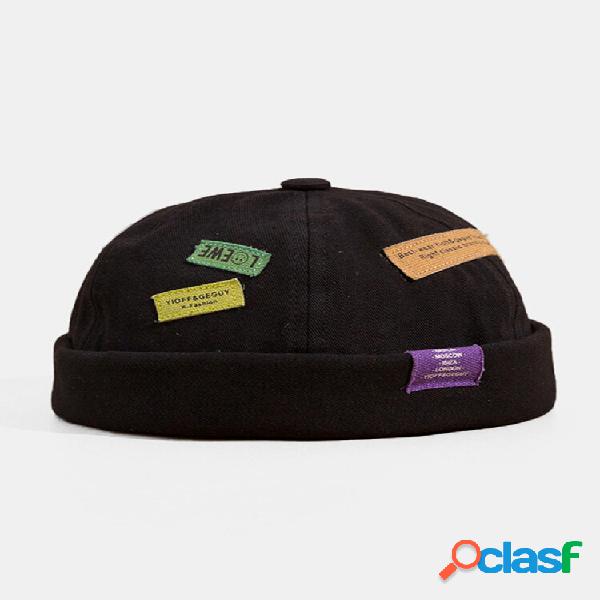 Letra de algodón unisex Patrón Colorful Gorra de