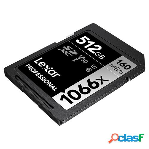 Lexar Professional 1066x 512GB Tarjeta de memoria SD C10 U3