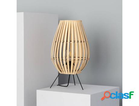Lámpara de Mesa LEDKIA Bambu (Natural - E27 - 25 W)
