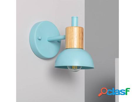 Lámpara de Pared LEDKIA Demarga (Azul Cielo - E27 - 60 W)