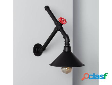 Lámpara de Pared LEDKIA Fumbi (Negro - E27 - 40 W)
