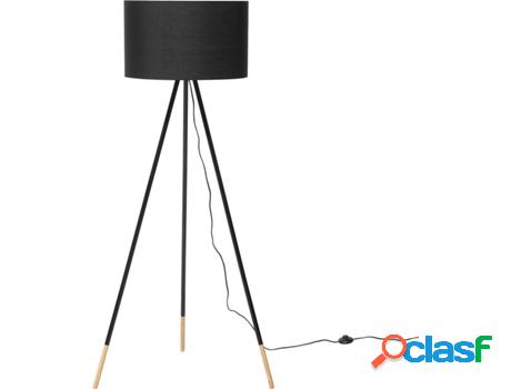 Lámpara de Pie Tobol (Negro - Metal -60x60x157 cm)