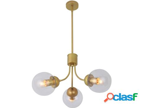 Lámpara de Suspensión LEDKIA Tridente (Dorado - E27 - 3x40