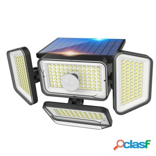 Luces solares al aire libre 268 LED Lámpara de sensor solar