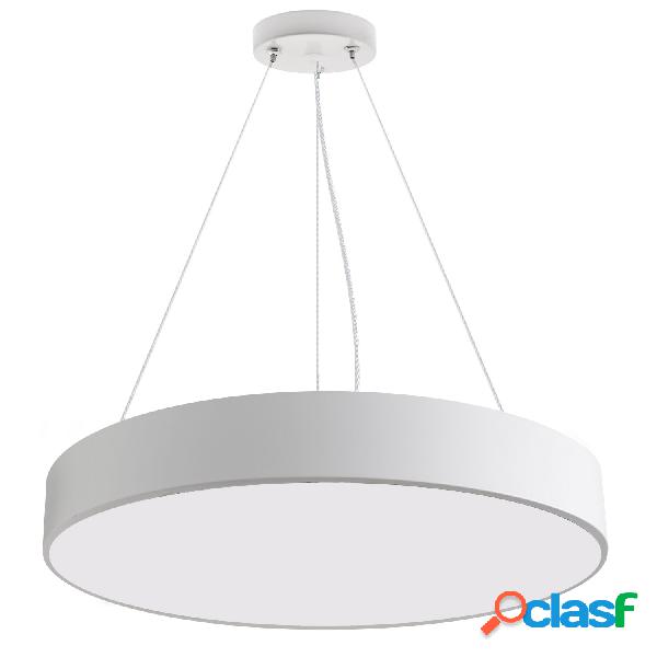 Luminaria colgante o superficie puck ø600mm 50w blanco