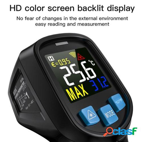 MESTEK -50 ~ 400 ℃ Termómetro infrarrojo LCD digital sin