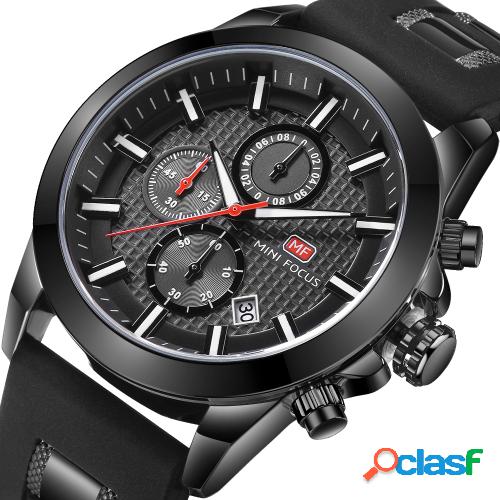 MINI FOCUS Reloj de Cuarzo Luminoso de Moda Hombre Reloj de