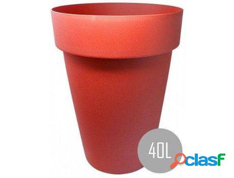 Macetero HOGAR Y MÁS Int Et Grande De Pvc Rojo Hidroriego