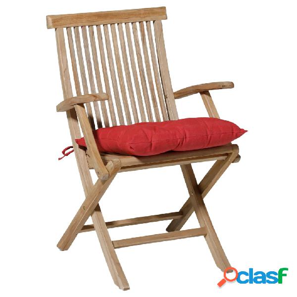 Madison Cojín para silla Panama rojo ladrillo 46x46 cm