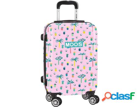 Maleta de Viaje MOOS Cabine 65016 Rosa (52 x 35 x 20 cm)