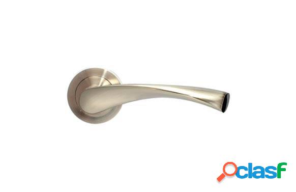 Manilla Acero/Aluminio Roseta (Juego) Brimic R707 Niquel