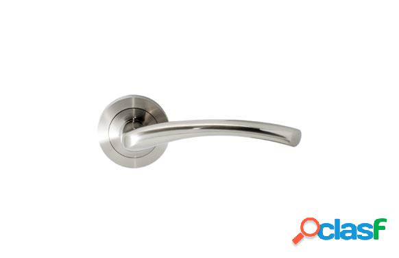 Manilla Acero/Aluminio Roseta (Juego) Brimic R909 Niquel