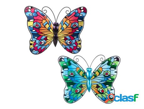 Mariposas Coloridas Dos Modelos Incluye 2 Unidades Adorno
