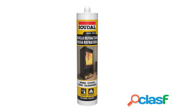 Masilla refractaria de alta tempratura Soudal 290ml Negro