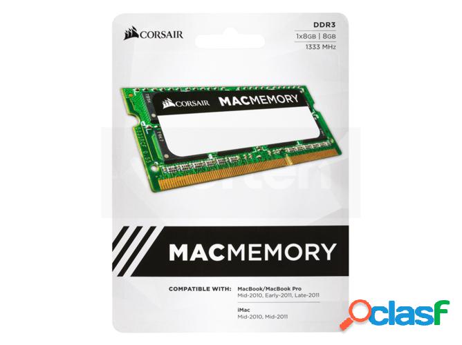 Memoria RAM DDR3 CORSAIR CMSA8GX3M1A1333C9 (1 x 8 GB - 1333