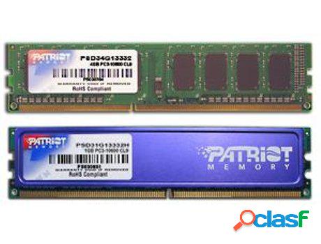 Memoria RAM DDR3 PATRIOT MEMORY (1 x 4 GB - 1333 MHz)