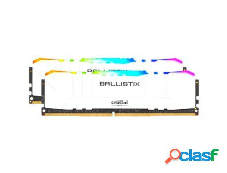 Memoria RAM DDR4 BALLISTIX (2 x 16 GB - 3000 MHz - Blanco)