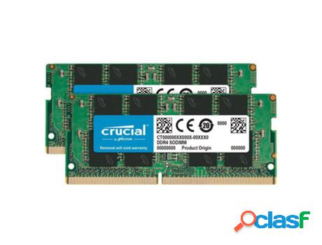 Memoria RAM DDR4 MICRON (2 x 32 GB - 3200 MHz - Verde)