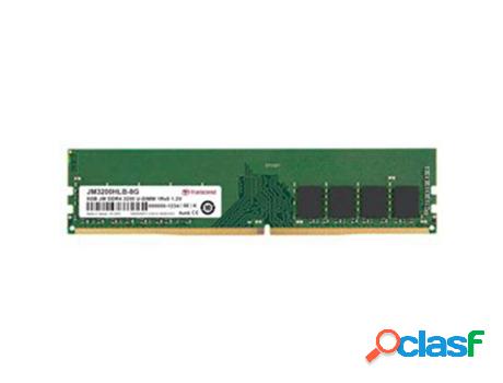 Memoria RAM DDR4 TRANSCEND (1 x 8 GB - 3200 MHz - Verde)